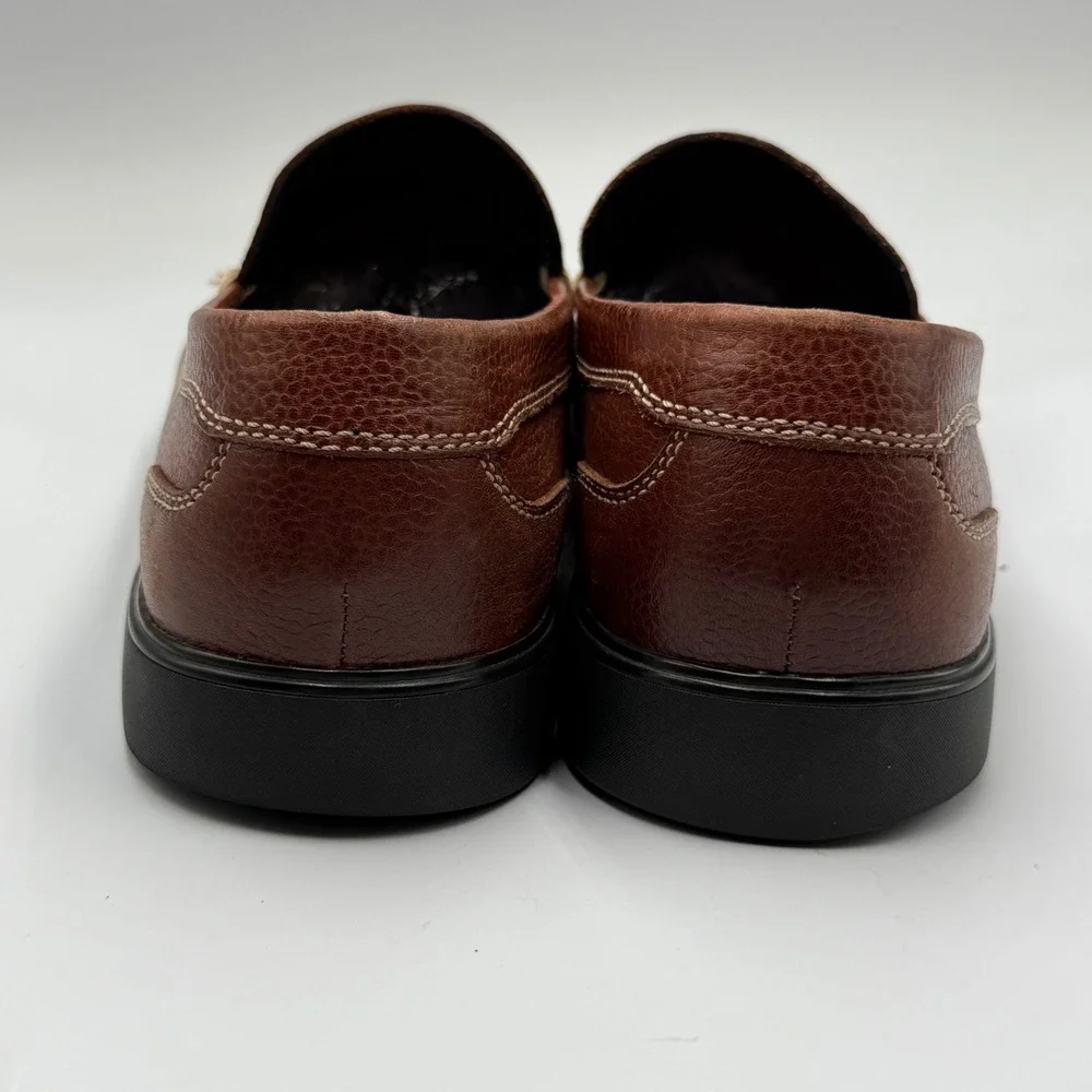 Cole Haan Mens Brown Sutton Leather Loafers Dress Shoes Slip On Comfort Size 13M